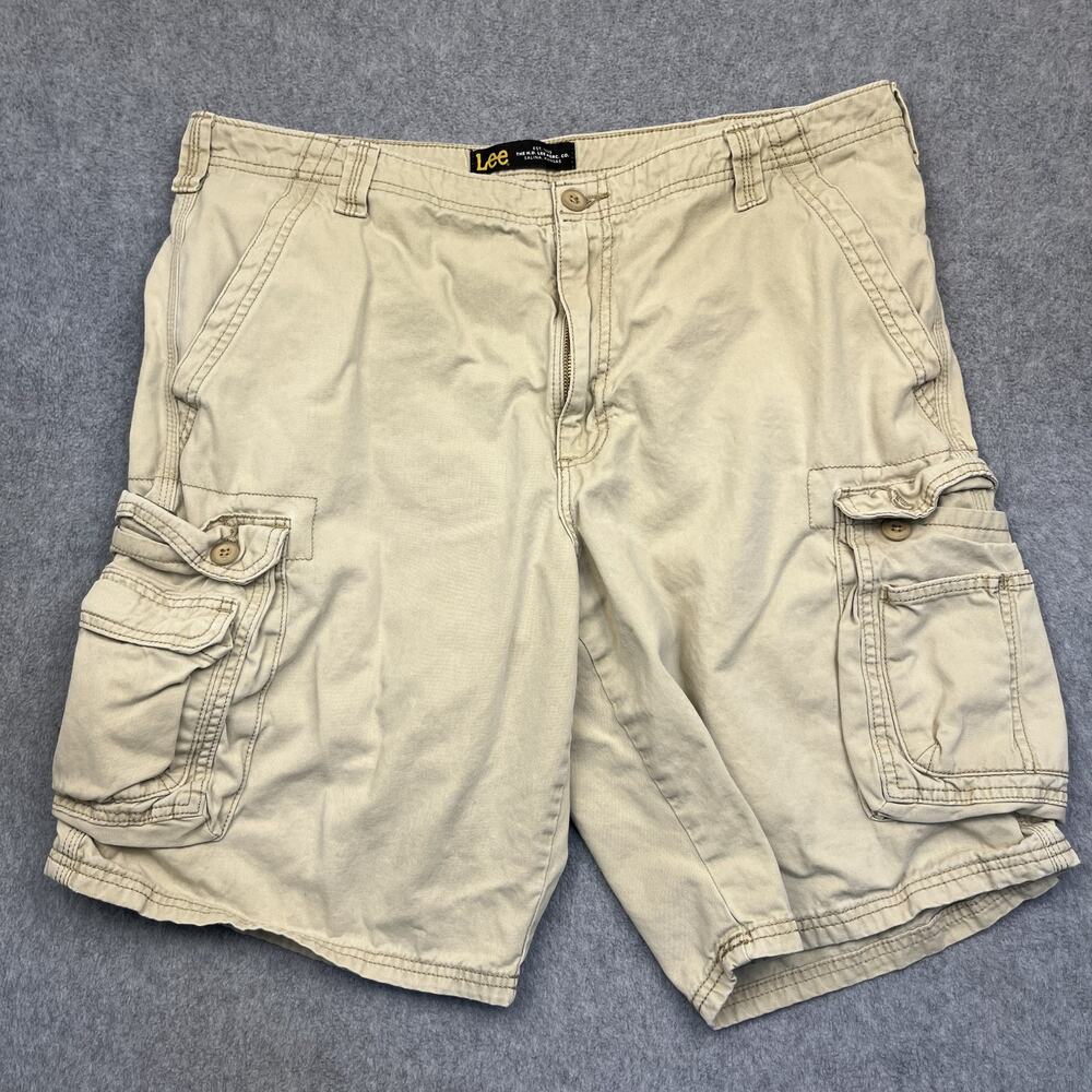 Lee Cargo Shorts‎ Mens 38 Beige Cotton